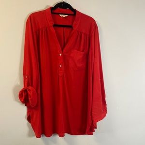 Red Blouse 3X